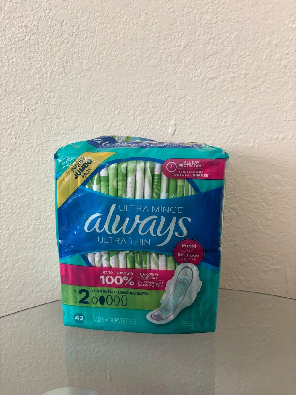 Always Ultra Thin Sanitary Pads - Teal, Blue, Pink, Green